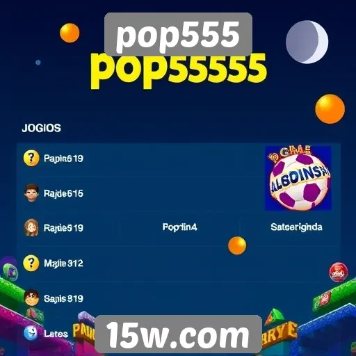 Avaliação dos jogos mais populares no site pop555